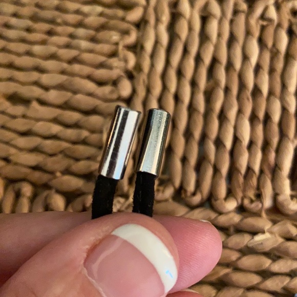 ASOS Ankle Toe Peep Toe Heels Black 6 Faux Suede - Picture 13 of 13